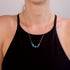 Milky Way | .925 Sterling Silver Gunmetal | Galaxy Glass Infinity Clasp Necklace